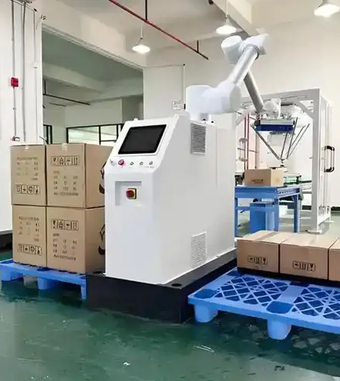 Pharmaceutical Industry: High-Cleanliness Palletizing of Medicine Packaging Boxes