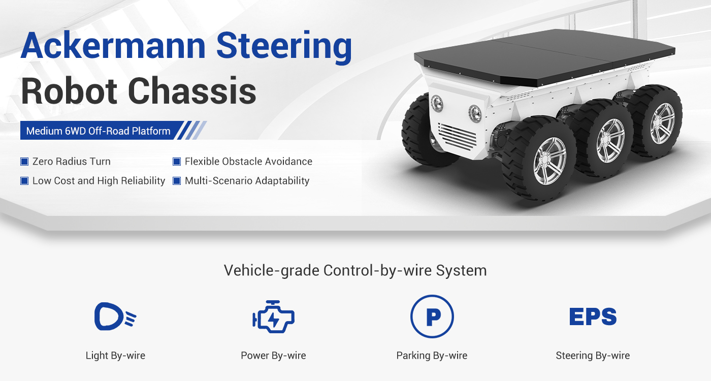 Six-Wheel Drive Off-Road Robot Chassis Kits