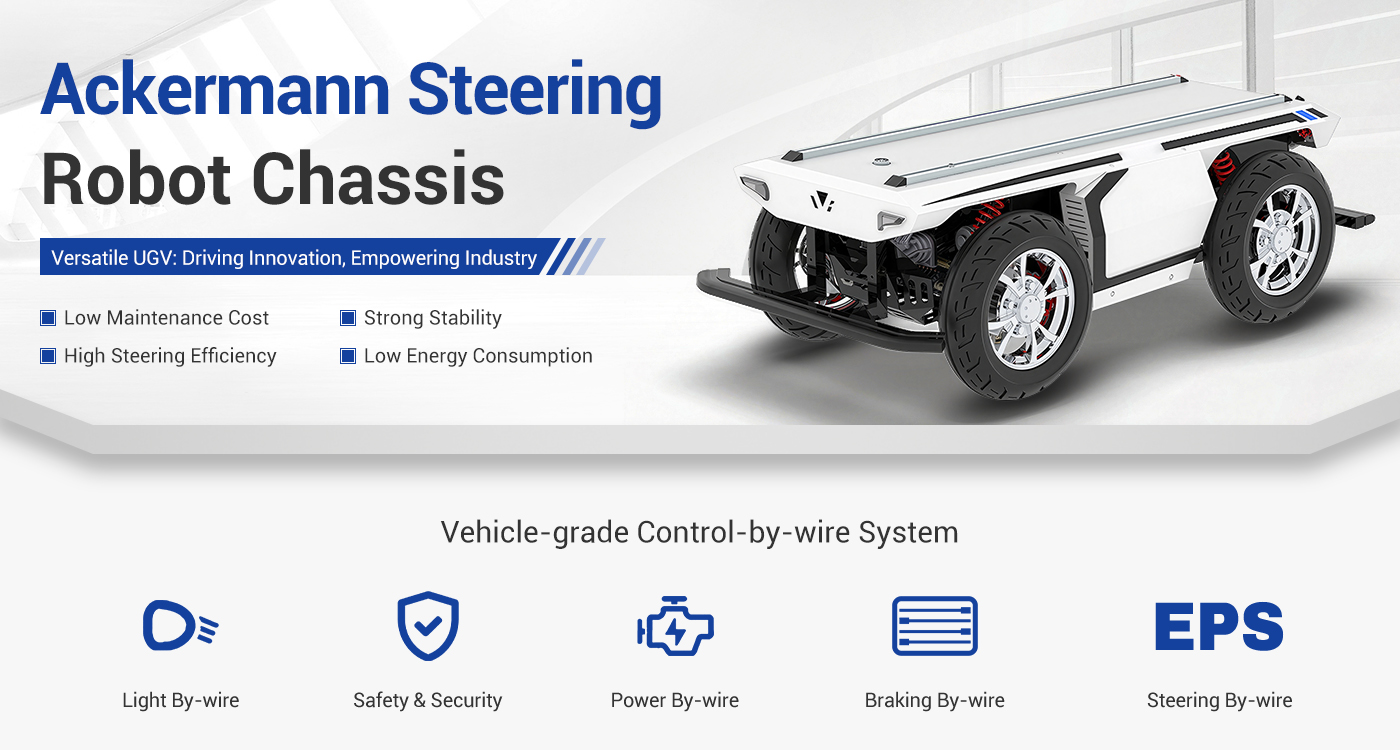 2wd Ackermann Steering Robot Chassis